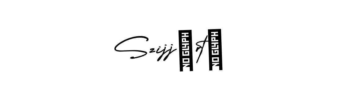 How to make Szijjártó name signature. Use AmerikaSignatureDemo-Regular style for creating short signs online. This is the latest handwritten sign. Szijjártó signature style 3 images and pictures png