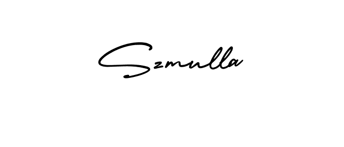How to make Szmulla signature? AmerikaSignatureDemo-Regular is a professional autograph style. Create handwritten signature for Szmulla name. Szmulla signature style 3 images and pictures png