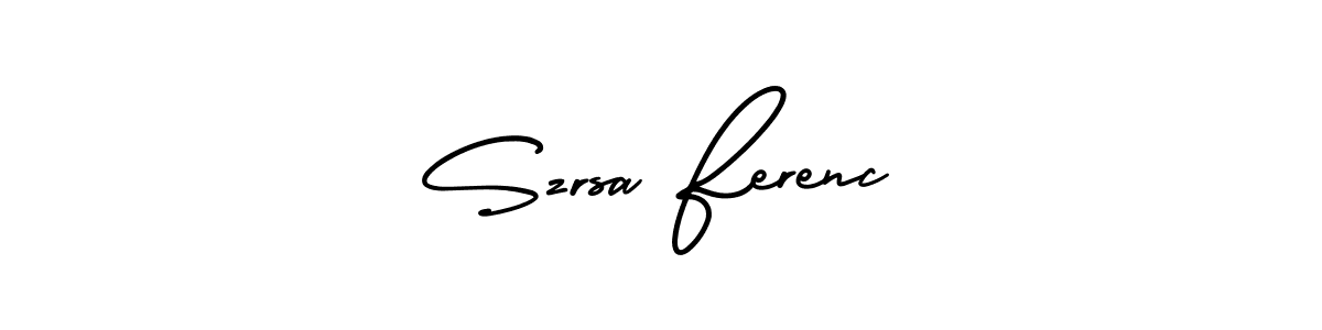 See photos of Szrsa Ferenc official signature by Spectra . Check more albums & portfolios. Read reviews & check more about AmerikaSignatureDemo-Regular font. Szrsa Ferenc signature style 3 images and pictures png