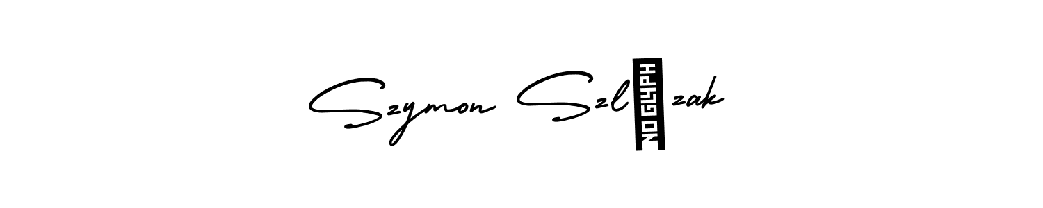 Similarly AmerikaSignatureDemo-Regular is the best handwritten signature design. Signature creator online .You can use it as an online autograph creator for name Szymon Szlęzak. Szymon Szlęzak signature style 3 images and pictures png