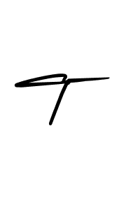 Make a beautiful signature design for name T . With this signature (AmerikaSignatureDemo-Regular) style, you can create a handwritten signature for free. T  signature style 3 images and pictures png