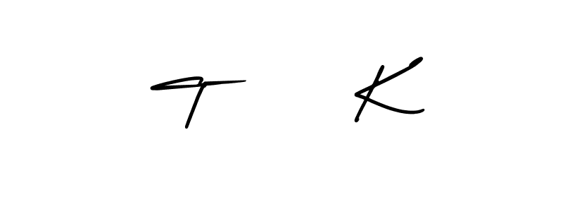 Similarly AmerikaSignatureDemo-Regular is the best handwritten signature design. Signature creator online .You can use it as an online autograph creator for name T      K. T      K signature style 3 images and pictures png