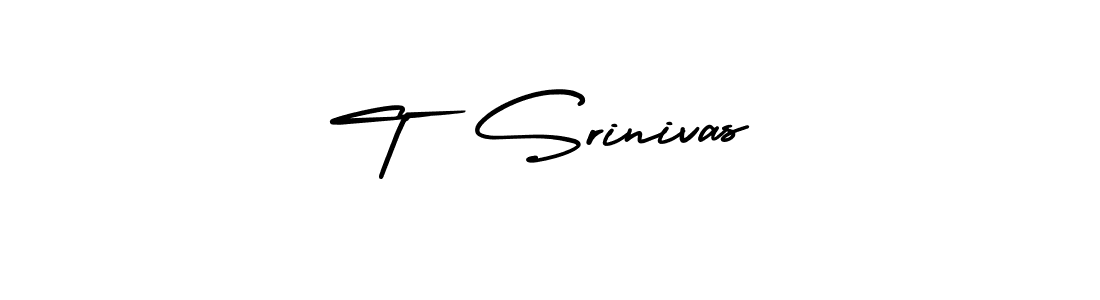 This is the best signature style for the T  Srinivas name. Also you like these signature font (AmerikaSignatureDemo-Regular). Mix name signature. T  Srinivas signature style 3 images and pictures png