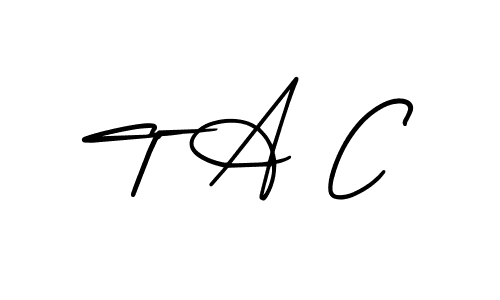 How to make T A C signature? AmerikaSignatureDemo-Regular is a professional autograph style. Create handwritten signature for T A C name. T A C signature style 3 images and pictures png