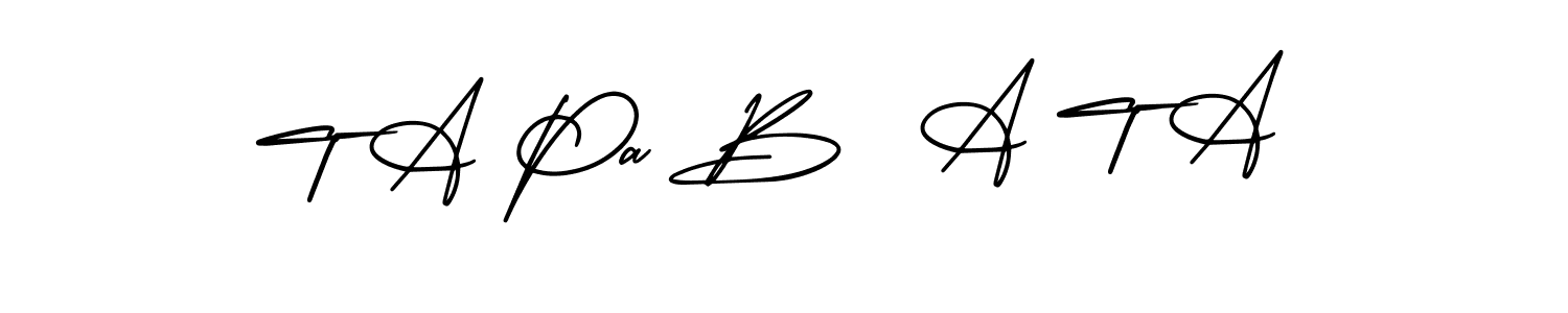 Also we have T A Pa B  A T A name is the best signature style. Create professional handwritten signature collection using AmerikaSignatureDemo-Regular autograph style. T A Pa B  A T A signature style 3 images and pictures png