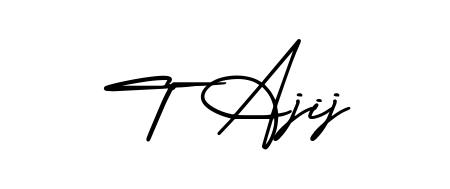 Once you've used our free online signature maker to create your best signature AmerikaSignatureDemo-Regular style, it's time to enjoy signing your documents with T Ajij name. T Ajij signature style 3 images and pictures png
