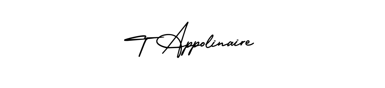 Also we have T Appolinaire name is the best signature style. Create professional handwritten signature collection using AmerikaSignatureDemo-Regular autograph style. T Appolinaire signature style 3 images and pictures png