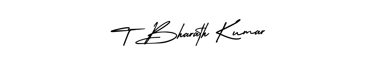 Also You can easily find your signature by using the search form. We will create T Bharath Kumar name handwritten signature images for you free of cost using AmerikaSignatureDemo-Regular sign style. T Bharath Kumar signature style 3 images and pictures png
