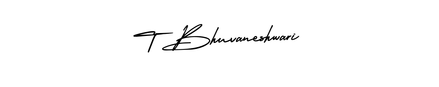 T Bhuvaneshwari stylish signature style. Best Handwritten Sign (AmerikaSignatureDemo-Regular) for my name. Handwritten Signature Collection Ideas for my name T Bhuvaneshwari. T Bhuvaneshwari signature style 3 images and pictures png