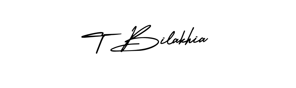 if you are searching for the best signature style for your name T Bilakhia. so please give up your signature search. here we have designed multiple signature styles  using AmerikaSignatureDemo-Regular. T Bilakhia signature style 3 images and pictures png