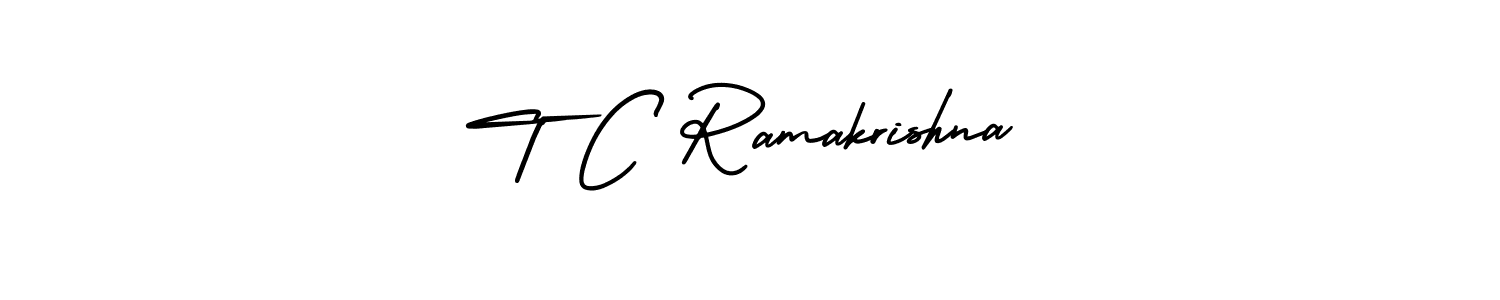 Also You can easily find your signature by using the search form. We will create T C Ramakrishna name handwritten signature images for you free of cost using AmerikaSignatureDemo-Regular sign style. T C Ramakrishna signature style 3 images and pictures png