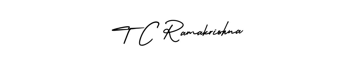 It looks lik you need a new signature style for name T C Ramakrishna. Design unique handwritten (AmerikaSignatureDemo-Regular) signature with our free signature maker in just a few clicks. T C Ramakrishna signature style 3 images and pictures png