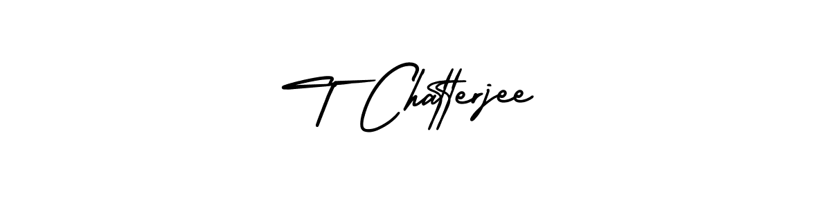 How to Draw T Chatterjee signature style? AmerikaSignatureDemo-Regular is a latest design signature styles for name T Chatterjee. T Chatterjee signature style 3 images and pictures png