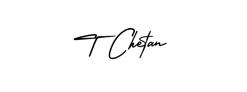 Also we have T Chetan name is the best signature style. Create professional handwritten signature collection using AmerikaSignatureDemo-Regular autograph style. T Chetan signature style 3 images and pictures png