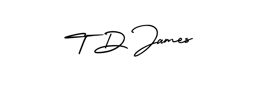 How to Draw T D James signature style? AmerikaSignatureDemo-Regular is a latest design signature styles for name T D James. T D James signature style 3 images and pictures png