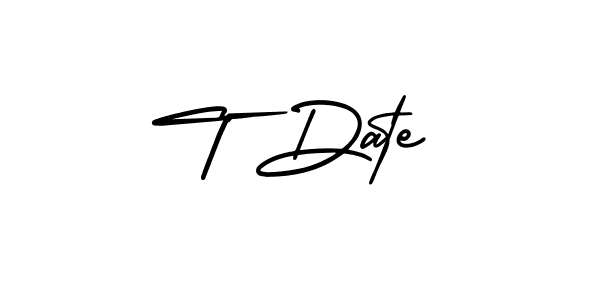 This is the best signature style for the T Date name. Also you like these signature font (AmerikaSignatureDemo-Regular). Mix name signature. T Date signature style 3 images and pictures png