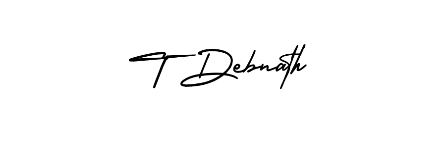 if you are searching for the best signature style for your name T Debnath. so please give up your signature search. here we have designed multiple signature styles  using AmerikaSignatureDemo-Regular. T Debnath signature style 3 images and pictures png