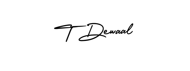 Similarly AmerikaSignatureDemo-Regular is the best handwritten signature design. Signature creator online .You can use it as an online autograph creator for name T Dewaal. T Dewaal signature style 3 images and pictures png