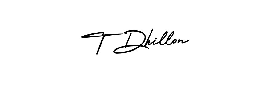 AmerikaSignatureDemo-Regular is a professional signature style that is perfect for those who want to add a touch of class to their signature. It is also a great choice for those who want to make their signature more unique. Get T Dhillon name to fancy signature for free. T Dhillon signature style 3 images and pictures png