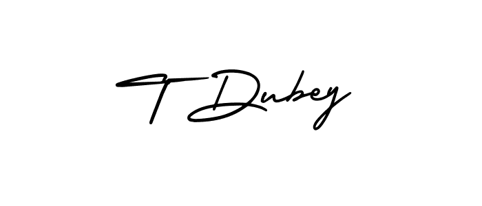 How to Draw T Dubey signature style? AmerikaSignatureDemo-Regular is a latest design signature styles for name T Dubey. T Dubey signature style 3 images and pictures png