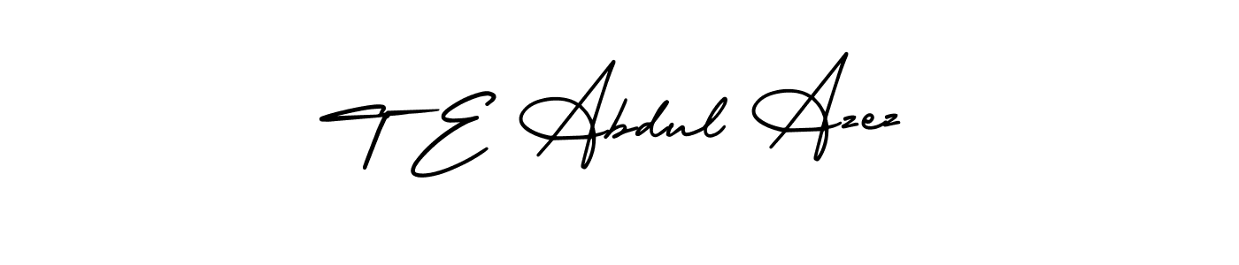 if you are searching for the best signature style for your name T E Abdul Azez. so please give up your signature search. here we have designed multiple signature styles  using AmerikaSignatureDemo-Regular. T E Abdul Azez signature style 3 images and pictures png