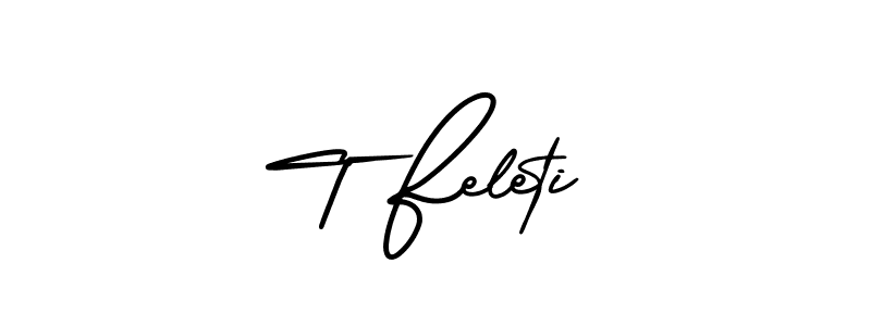 Best and Professional Signature Style for T Feleti. AmerikaSignatureDemo-Regular Best Signature Style Collection. T Feleti signature style 3 images and pictures png