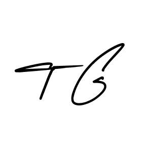 How to make T G signature? AmerikaSignatureDemo-Regular is a professional autograph style. Create handwritten signature for T G name. T G signature style 3 images and pictures png