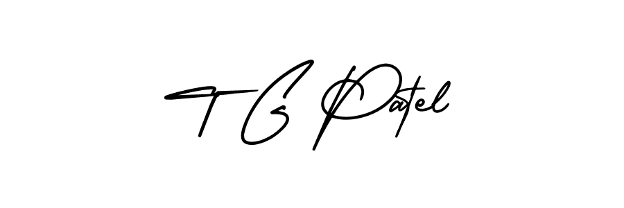 How to Draw T G Patel signature style? AmerikaSignatureDemo-Regular is a latest design signature styles for name T G Patel. T G Patel signature style 3 images and pictures png