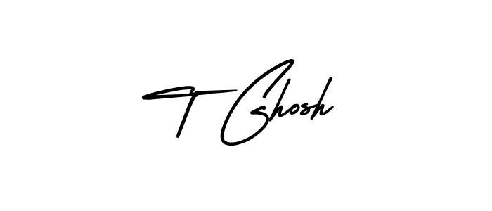 Use a signature maker to create a handwritten signature online. With this signature software, you can design (AmerikaSignatureDemo-Regular) your own signature for name T Ghosh. T Ghosh signature style 3 images and pictures png