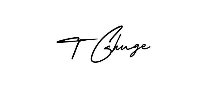 This is the best signature style for the T Ghuge name. Also you like these signature font (AmerikaSignatureDemo-Regular). Mix name signature. T Ghuge signature style 3 images and pictures png