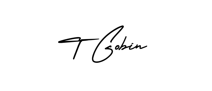 Make a short T Gobin signature style. Manage your documents anywhere anytime using AmerikaSignatureDemo-Regular. Create and add eSignatures, submit forms, share and send files easily. T Gobin signature style 3 images and pictures png