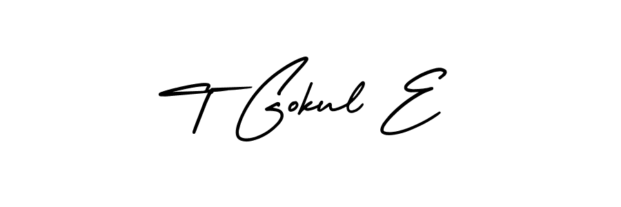 Check out images of Autograph of T Gokul E name. Actor T Gokul E Signature Style. AmerikaSignatureDemo-Regular is a professional sign style online. T Gokul E signature style 3 images and pictures png