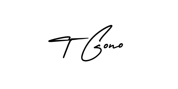 Similarly AmerikaSignatureDemo-Regular is the best handwritten signature design. Signature creator online .You can use it as an online autograph creator for name T Gono. T Gono signature style 3 images and pictures png
