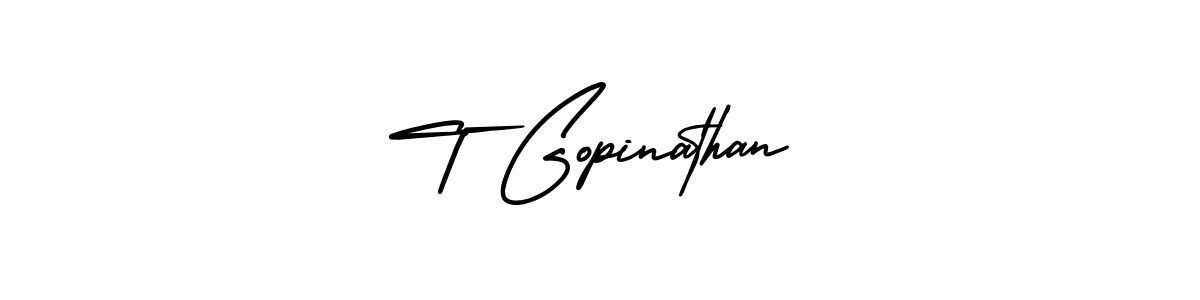 Make a beautiful signature design for name T Gopinathan. Use this online signature maker to create a handwritten signature for free. T Gopinathan signature style 3 images and pictures png