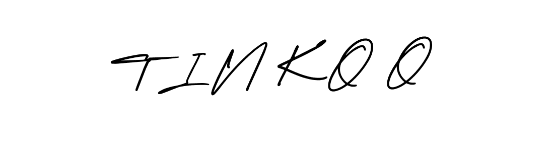 Design your own signature with our free online signature maker. With this signature software, you can create a handwritten (AmerikaSignatureDemo-Regular) signature for name T I N K O O. T I N K O O signature style 3 images and pictures png
