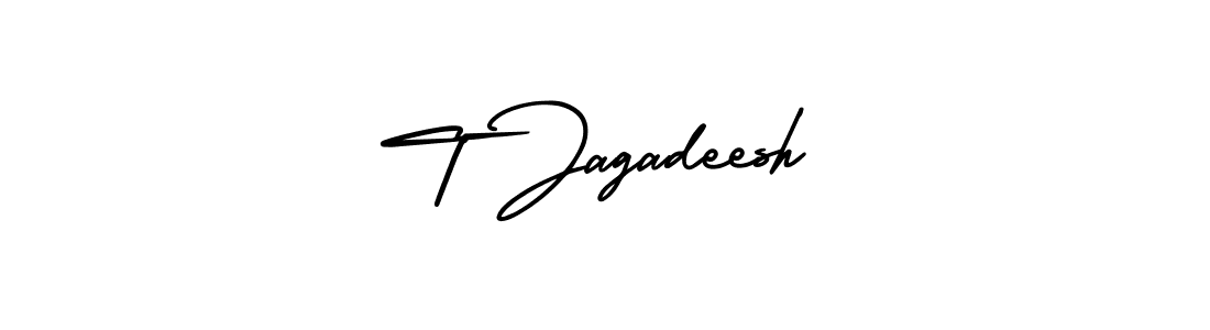 Best and Professional Signature Style for T Jagadeesh. AmerikaSignatureDemo-Regular Best Signature Style Collection. T Jagadeesh signature style 3 images and pictures png