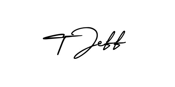 T Jeff stylish signature style. Best Handwritten Sign (AmerikaSignatureDemo-Regular) for my name. Handwritten Signature Collection Ideas for my name T Jeff. T Jeff signature style 3 images and pictures png