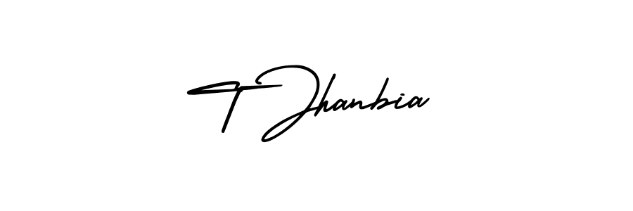 Make a short T Jhanbia signature style. Manage your documents anywhere anytime using AmerikaSignatureDemo-Regular. Create and add eSignatures, submit forms, share and send files easily. T Jhanbia signature style 3 images and pictures png