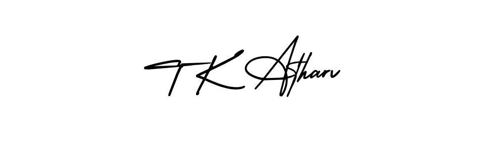 See photos of T K Atharv official signature by Spectra . Check more albums & portfolios. Read reviews & check more about AmerikaSignatureDemo-Regular font. T K Atharv signature style 3 images and pictures png