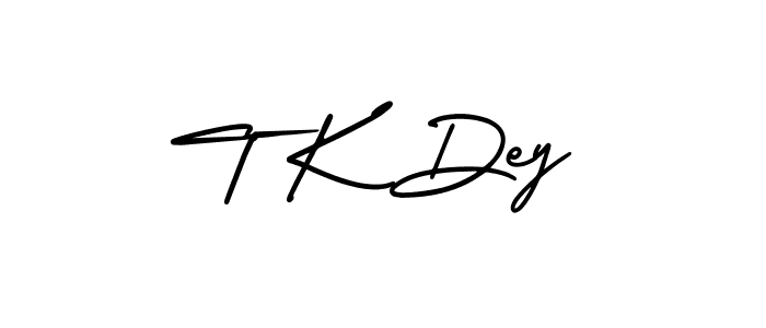 Design your own signature with our free online signature maker. With this signature software, you can create a handwritten (AmerikaSignatureDemo-Regular) signature for name T K Dey. T K Dey signature style 3 images and pictures png