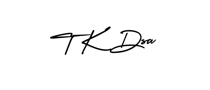 Similarly AmerikaSignatureDemo-Regular is the best handwritten signature design. Signature creator online .You can use it as an online autograph creator for name T K Dsa. T K Dsa signature style 3 images and pictures png