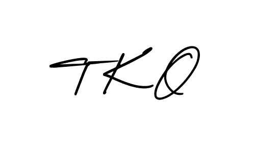 The best way (AmerikaSignatureDemo-Regular) to make a short signature is to pick only two or three words in your name. The name T K O include a total of six letters. For converting this name. T K O signature style 3 images and pictures png