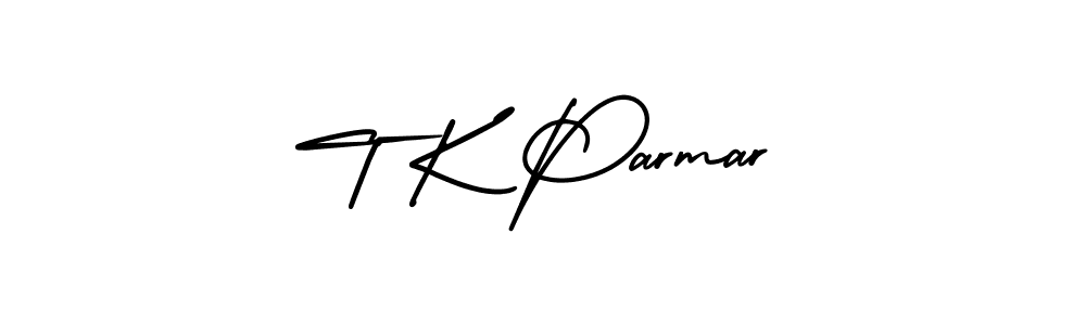 Design your own signature with our free online signature maker. With this signature software, you can create a handwritten (AmerikaSignatureDemo-Regular) signature for name T K Parmar. T K Parmar signature style 3 images and pictures png