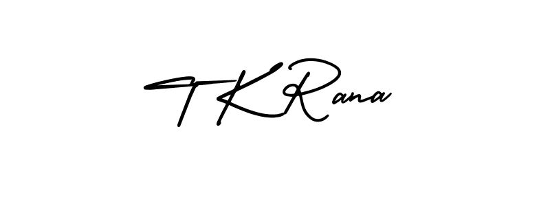 How to make T K Rana signature? AmerikaSignatureDemo-Regular is a professional autograph style. Create handwritten signature for T K Rana name. T K Rana signature style 3 images and pictures png