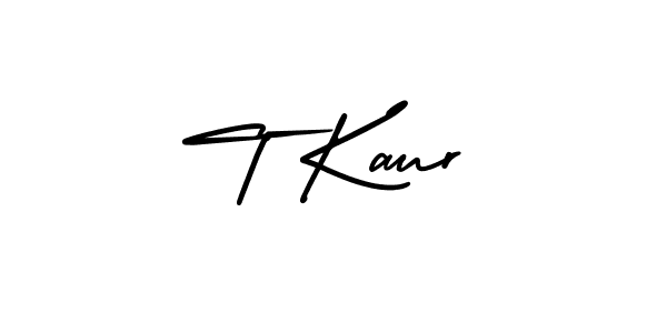 Use a signature maker to create a handwritten signature online. With this signature software, you can design (AmerikaSignatureDemo-Regular) your own signature for name T Kaur. T Kaur signature style 3 images and pictures png