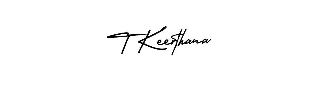 This is the best signature style for the T Keerthana name. Also you like these signature font (AmerikaSignatureDemo-Regular). Mix name signature. T Keerthana signature style 3 images and pictures png