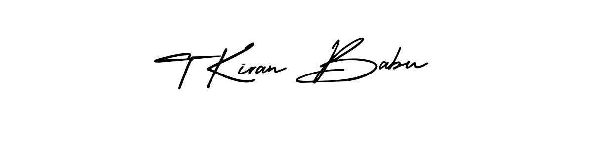 It looks lik you need a new signature style for name T Kiran Babu. Design unique handwritten (AmerikaSignatureDemo-Regular) signature with our free signature maker in just a few clicks. T Kiran Babu signature style 3 images and pictures png