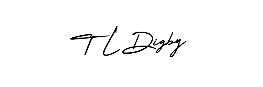 Create a beautiful signature design for name T L Digby. With this signature (AmerikaSignatureDemo-Regular) fonts, you can make a handwritten signature for free. T L Digby signature style 3 images and pictures png