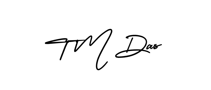 Also we have T M Das name is the best signature style. Create professional handwritten signature collection using AmerikaSignatureDemo-Regular autograph style. T M Das signature style 3 images and pictures png