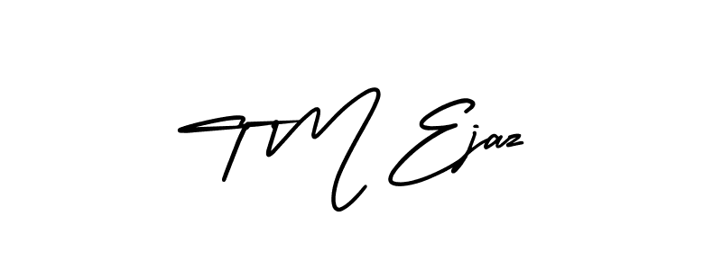 How to make T M Ejaz signature? AmerikaSignatureDemo-Regular is a professional autograph style. Create handwritten signature for T M Ejaz name. T M Ejaz signature style 3 images and pictures png